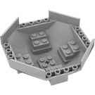 LEGO Mittleres Steingrau Cockpit 10 x 10 x 4 Octagonal Basis (2618)