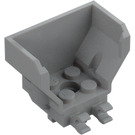 LEGO Grigio pietra medio Cabina di pilotaggio 2 x 4 x 3 con Clips (98876)