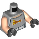LEGO Medium Stone Gray Commander Gregor Minifig Torso (973 / 76382)