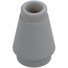 LEGO Medium stengrå Cone 1 x 1 med Top Groove (28701 / 59900)