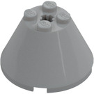 LEGO Medium Stone Gray Cone 4 x 4 x 2 with Axle Hole (3943)