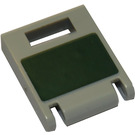 LEGO Gris pierre moyen Récipient Boîte 2 x 2 x 2 Porte avec Fente avec SRectangle Autocollant (4346 / 30059)