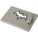 LEGO Medium Stone Gray Cupboard 2 x 3 x 2 Door with Bat Girl Sticker (4533)