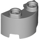 LEGO Medium Stone Gray Cylinder 1 x 2 Half (68013)