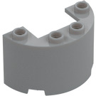 LEGO Medium Stone Gray Cylinder 2 x 4 x 2 Half (24593 / 35402)