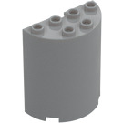 LEGO Medium Stone Gray Cylinder 2 x 4 x 4 Half (6218 / 20430)