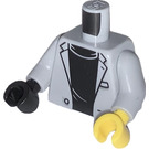 LEGO Średni kamienny szary Cyrus Borg Tułów (973 / 76382)