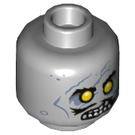 LEGO Medium Stone Gray Dead Strange Minifigure Head (Recessed Solid Stud) (3626 / 78659)