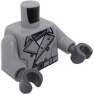 LEGO Medium Stone Gray Detective Zane Torso (973 / 76382)