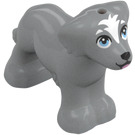 LEGO Gris piedra medio Perro con Blanco Forehead (103409)