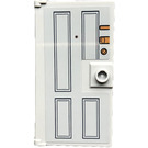 LEGO Medium Stone Gray Door 1 x 4 x 6 with Stud Handle with Locks and Peephole and '5A' Sticker (35290)