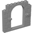 LEGO Mittleres Steingrau Tür Rahmen 1 x 8 x 6 mit Clips (40242)