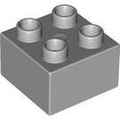 LEGO Medium Stone Gray Duplo Brick 2 x 2 (3437 / 89461)
