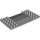 LEGO Mittleres Steingrau Duplo Platte 6 x 12 mit Ramps (95463)