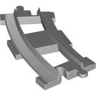 LEGO Medium Stone Gray Duplo Rail Curved (6378)