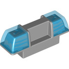 LEGO Mittleres Steingrau Duplo Siren mit Transparent Dark Blau Lights (2318 / 87072)