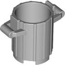 LEGO Medium Stone Gray Dustbin with 2 Lid Holders (2439)