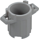 LEGO Medium Stone Gray Dustbin with 4 Lid Holders (28967 / 92926)