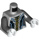 LEGO Mittleres Steingrau Ebony Maw Minifig Torso (973 / 76382)