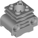 LEGO Mittleres Steingrau Motor Zylinder mit Schlitzen in der Seite (2850 / 32061)