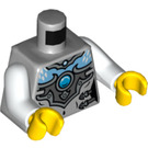 LEGO Mittleres Steingrau Eris Silber Outfit, Pearl Gold Armor Minifig Torso (973 / 76382)