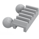 LEGO Medium steengrijs Tandwiel Rack met Twee Bal Joints (6574)