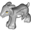 LEGO Mittleres Steingrau Goat mit Grau und Weiß Patches (105998)