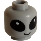 LEGO Medium Stone Gray Head with Alien Face (Safety Stud) (3274)