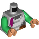 LEGO Medium Stone Gray Hedwig Minifig Torso (973 / 76382)