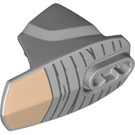 LEGO Mittleres Steingrau Hero Factory Armor mit Kugelgelenkpfanne Größe 5 mit Flesh Ende (34439 / 90639)
