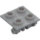 LEGO Medium steingrå Hengsel 2 x 2 Topp (6134)