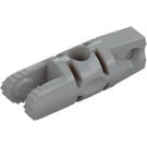 LEGO Medium Stone Gray Hinge Cylinder 1 x 3 Locking with 1 Stub and 2 Stubs On Ends (with Hole) (30554 / 54662)