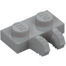 LEGO Medium Stone Gray Hinge Plate 1 x 2 Locking with Dual Fingers (50340 / 60471)