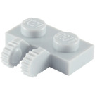 LEGO Gris pierre moyen Charnière assiette 1 x 2 Verrouillage avec Dual Les doigts (50340 / 60471)