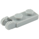 LEGO Medium Stone Gray Hinge Plate 1 x 2 with Locking Fingers with Groove (44302)