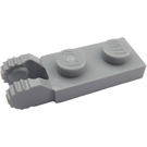 LEGO Medium Stone Gray Hinge Plate 1 x 2 with Locking Fingers without Groove