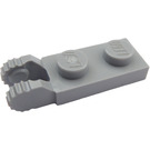 LEGO Grigio pietra medio Cerniera Piastra 1 x 2 con Bloccante Dita senza scanalatura (44302 / 54657)