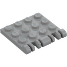 LEGO Medium Stone Gray Hinge Plate 4 x 4 Locking (44570 / 50337)