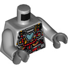 LEGO Medium Stone Gray Ironheart MK1 Minifig Torso (973 / 76382)