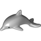 LEGO Mittleres Steingrau Springen Delfin (34095 / 107190)