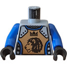 LEGO Medium Stengrå King Mathias (Blå Alternate) Kropp (973)