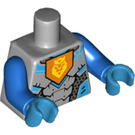 LEGO Medium stengrå Ridder Minifig Torso (973 / 88585)