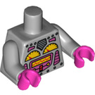 LEGO Mittleres Steingrau Lady Roboter Torso (973 / 88585)