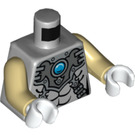 LEGO Medium stengrå Laval - Heavy Rustning Minifig Torso (973 / 76382)