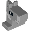 LEGO Gris pierre moyen Minecraft Cheval Diriger (37579)