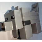 LEGO Medium Stone Gray Minecraft Wolf