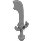 LEGO Medium Stone Gray Minifig Sword Scimitar (43887 / 48693)