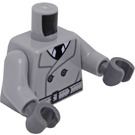 LEGO Grigio pietra medio Minifigure Busto Film Noir Detective (973)