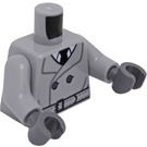 LEGO Mittleres Steingrau Minifig Torso Film Noir Detective (973)