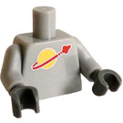 LEGO Medium steengrijs Minifiguur Torso met Classic Ruimte Decoratie (973 / 88585)